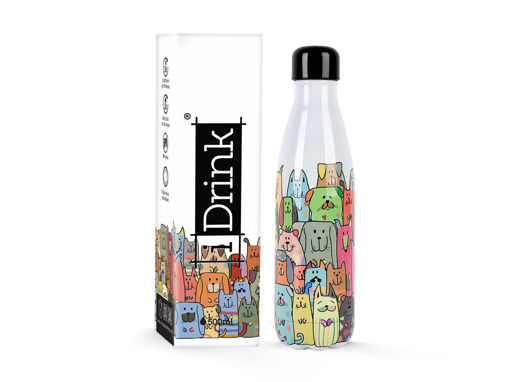 Picture of IDRINK THERMAL BOTTLE 500ML PAWSITIVE